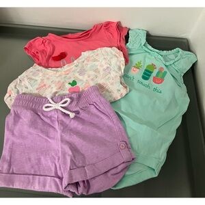 First Impressions Pink Toddler Top set of 4 pieces.